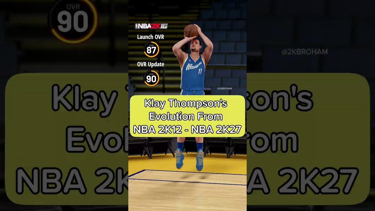 Klay Thompson's Evolution From NBA 2K12 - NBA 2K27 #nba2k27 #nba2k #nba #2kcommunity #klaythompson
