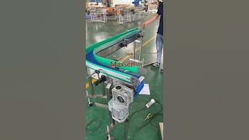 Maxsen L shape modular belt turning conveyor testing