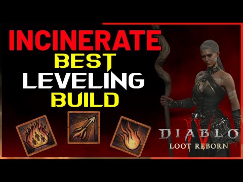 Incinerate Best Leveling Build Sorc | 4 Legendary Paragon Nodes | No Uniques | Diablo 4 - Season 4