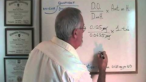 Divide With Decimals While Calculating a Dose