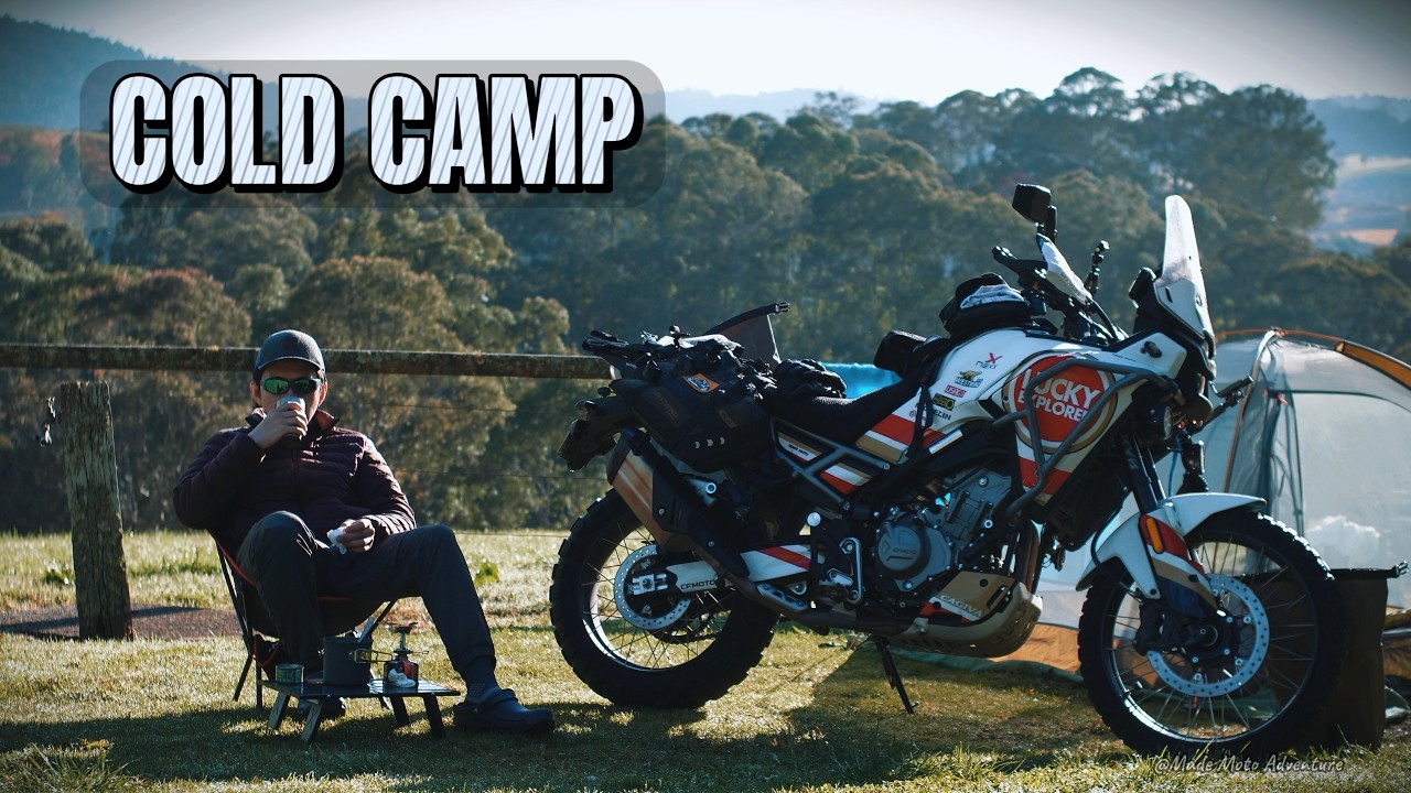 Winter Moto Camping in the Foggy Mountain |  3-Day Adventure with CFMOTO 450MT