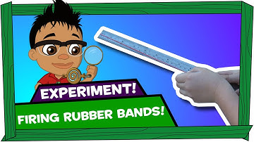 Kid Experiments: Firing Rubber Bands - Darwin and Newts