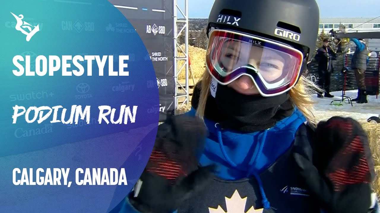 Podium finish for Jasmine Baird in Slopestyle showdown | Calgary | FIS Snowboard