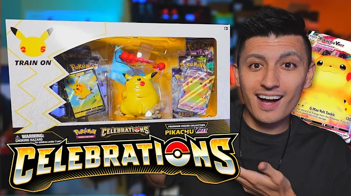 Vad finns inuti? Öppnar Pokemon Celebrations Pikachu VMAX Premiumfigurkollektion!