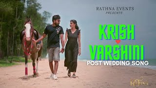 Yaar Indha saalai oram ll cinematic post wedding song || Krish 🤍 Varshini || rathna_events
