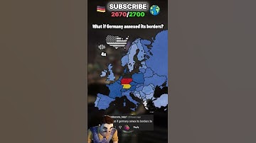 Wat als Duitsland zijn buurlanden zou annexeren? #europa #geografie #kaart