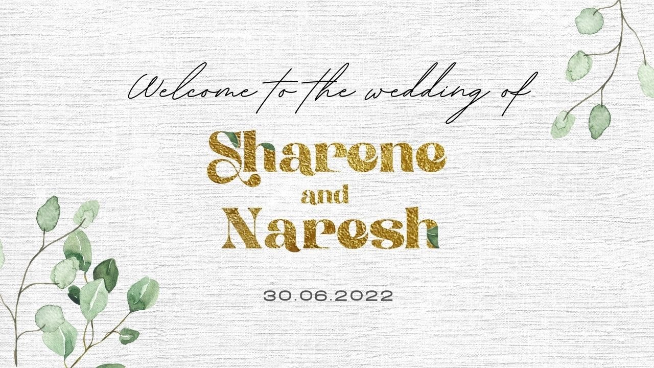Wedding Ceremony of Sharene  & Naresh | 30th June 2022 | 04:30 PM