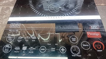 Prestige induction chulha E0 error code PIC 6.1V3  Function Setting problem #solution #electronic