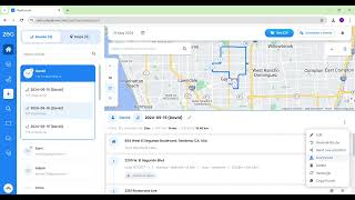 How to download trip report on Zeo Route Planner 