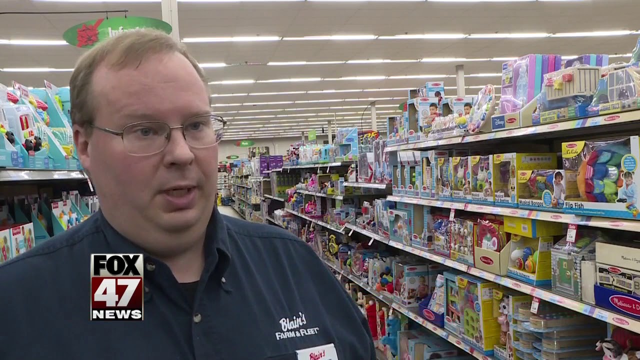Blaine's Farm and Fleet matching donations to Toys for Tots