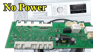 Washing Machine NO POWER PCB repair fix Bosch Siemens IQ500 EPW66018 5560010411 DIY solution