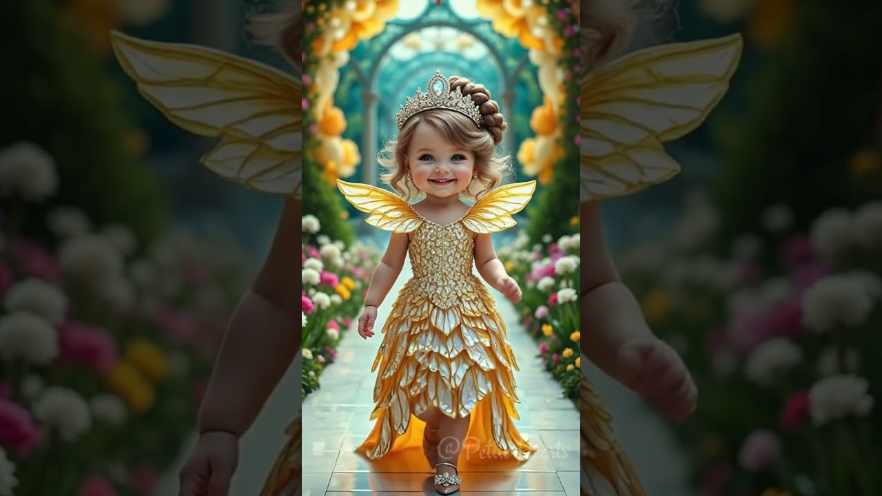 🌸 Adorable Crown Babe Steals the Spotlight! 