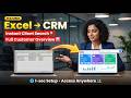 Customer Information Sheet in Excel | Free CRM Template with Dashboard &amp; Search | Features