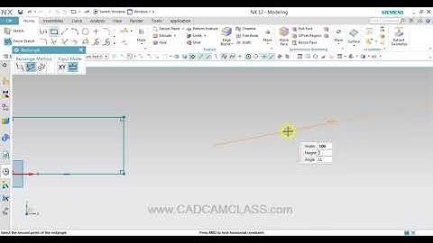 NX   RECTANGLE COMMAND IN NX