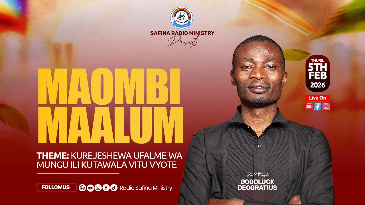 LIVE NOW 🔴GOODLUCK DEOGRATIUS - KUREJESHEWA UFALME WA MUNGU ILI KUTAWALA VITU VYOTE  - 05/02/2026