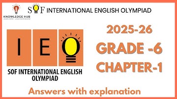 IEO - International English Olympiad | Class - 6 | Chapter 1 | Nouns | IEO Olympiad 2025 - 2026