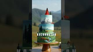 If Kazakhstan was a cake! 🇰🇿  Comment which country I should post next 👇🏻 #cakes #almaty #Kazakhstan