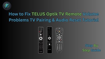 How to Fix TELUS Optik TV Remote Volume Problems | TV Pairing & Audio Reset Tutorial
