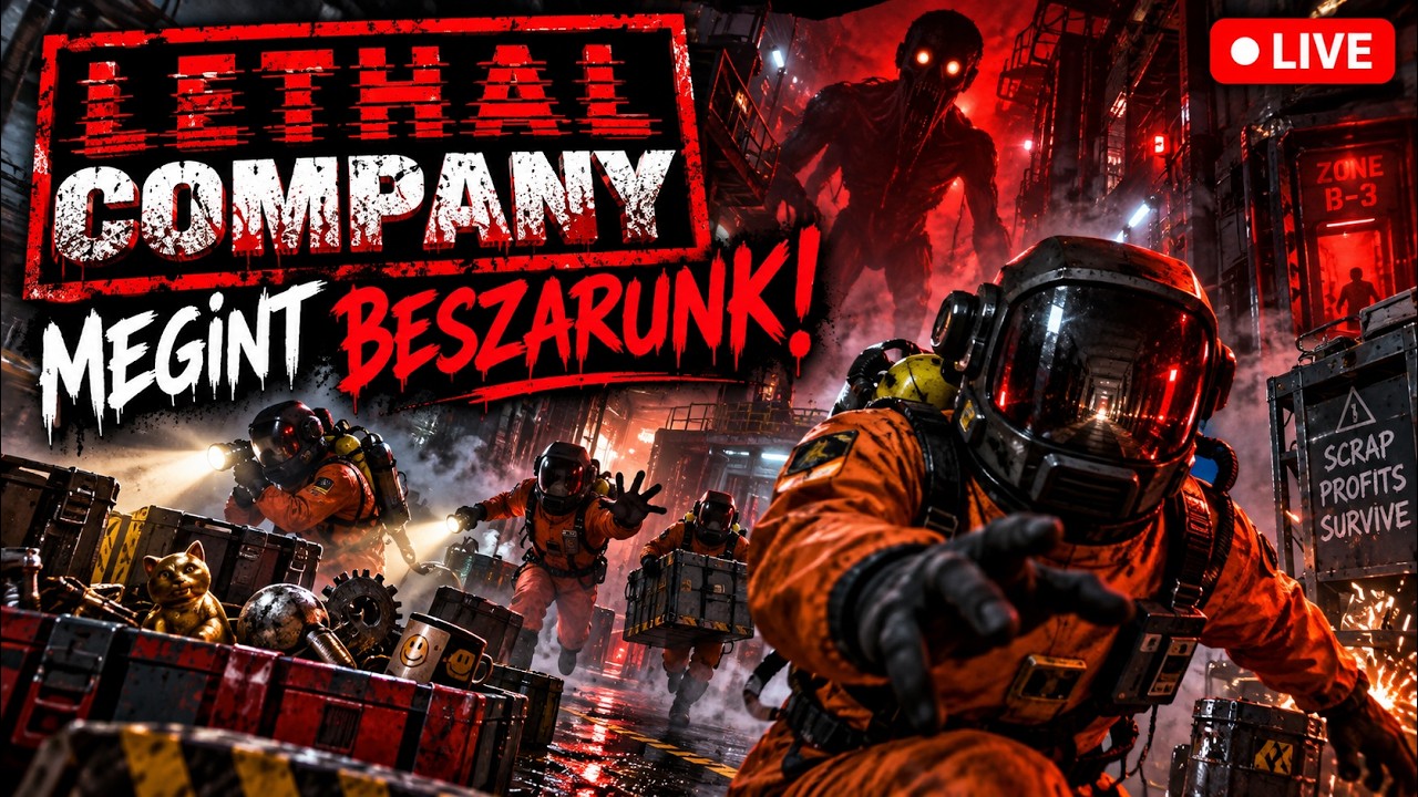 LETHAL COMPANY 💀 | TÖBBEN VAGYUNK, DE MÉG ÍGY IS BESZARUNK! 😂🔴