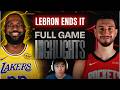LEBRON JAMES ENDS HOUSTON’S SEASON 😤🔥 Lakers Win Game 6