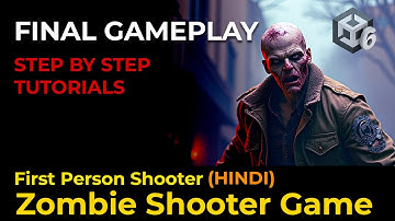 Zombie Survival Shooter Game 🔥 Final Gameplay Look | Chat GPT | Unity Hindi Masterclass | Unity 6
