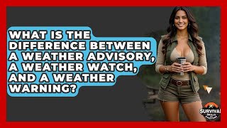 What Is The Difference Between A Weather Advisory, A Weather Watch, And A Weather Warning?