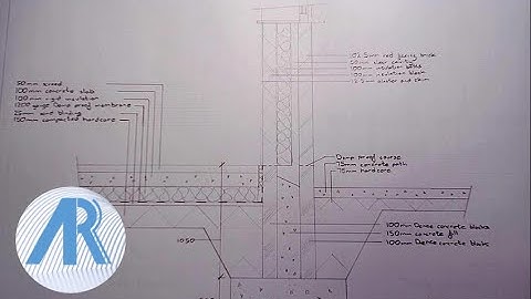 Technical Drawing Strip Foundation Detail
