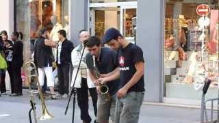 Street jazz beat in France, Lyon