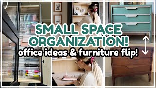 SMALL SPACE ORGANIZATION IDEAS ON A BUDGET 2023! DIY Room Transformation & Furniture Flip