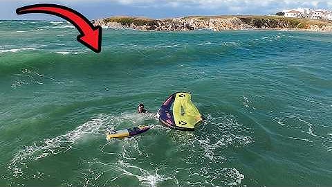 HOW TO BREAK YOUR WING FOIL BOARD IN 10 MINS - PENICHE POUNDING!