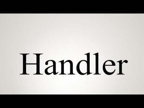 what & who is a handler ? | my own definition - YouTube