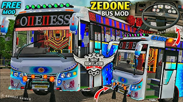 Oneness Zedone Mod For Bussid🥳New Zedone Mod For Bussid | New Bus Mod For Bussid |Bus Mod #bussidmod