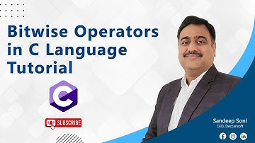 C Language Tutorial | Bitwise Operators in C | C Full Course by Sandeep Soni