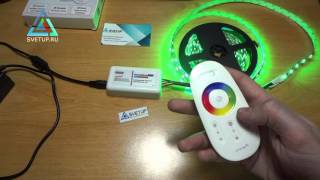 RGB контроллер для светодиодной ленты с сенсорным пультом DC 12-24V 18A RF 2.4 GHZ