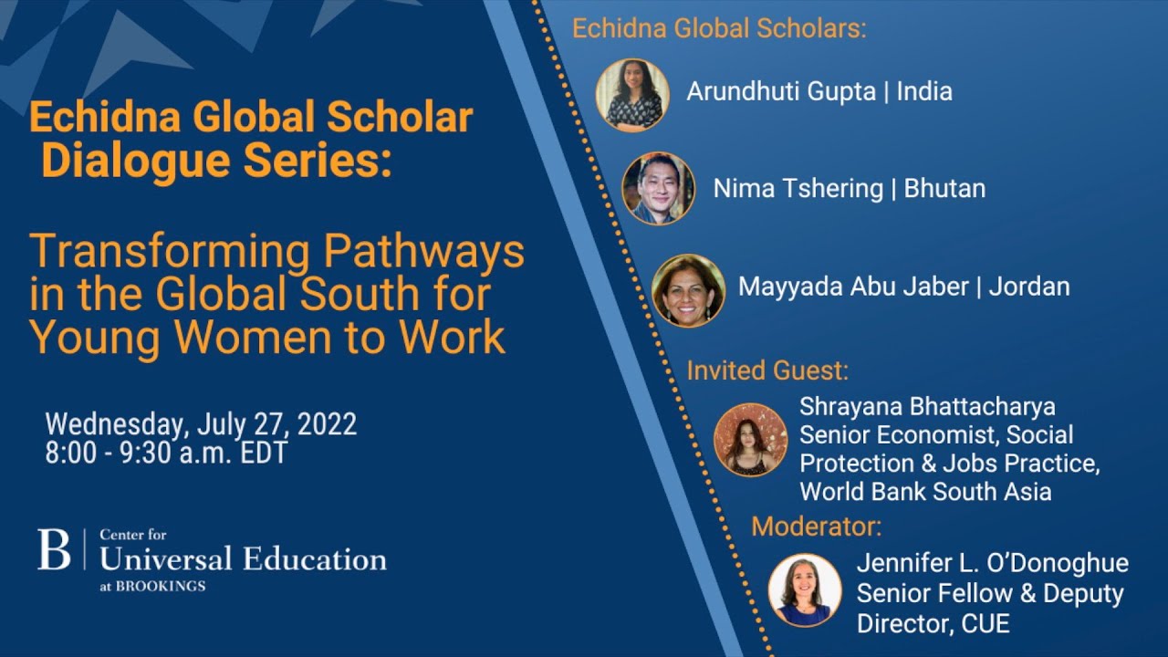 Transforming pathways in the Global South for young women to work