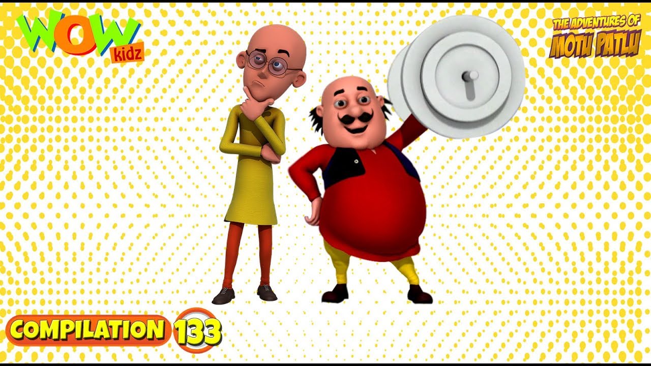 Motu Patlu   Non stop 3 episodes  3D Animation for kids    133