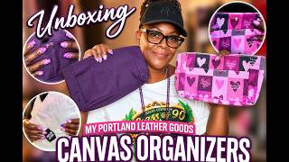 Unboxing My Portland Leather Goods Canvas Organizers 💜 Are They Worth It!