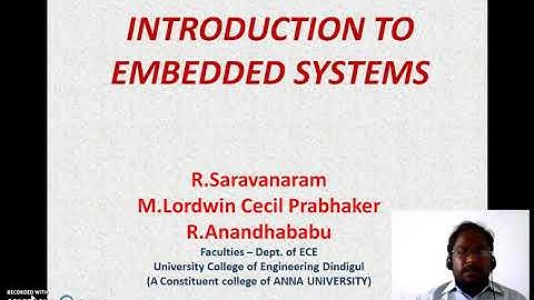 Introduction to embedded system -part 1