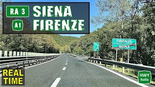 4K - Raccordo Autostradale 3 Siena - Firenze | Real Time