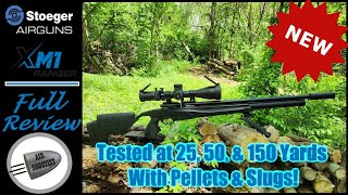 Stoeger XM1 Ranger .22 Cal Budget Air Rifle Review - Shots @ 25, 50, & 150 Yards w/ Pellets & Slugs!