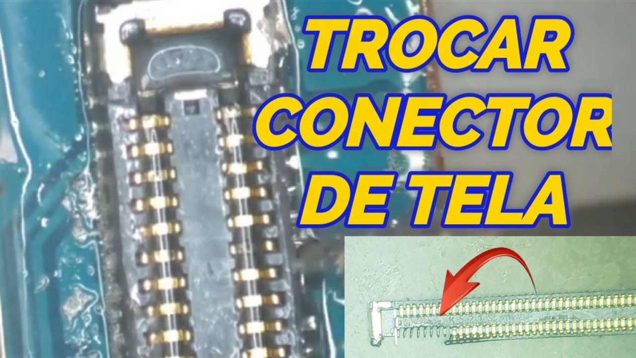 Como trocar conector de display/ FPC/ touch/ câmera/ e outros - YouTube