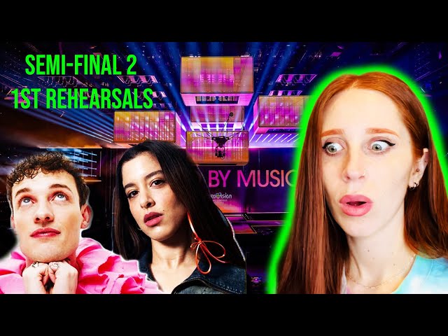 LET'S REACT TO THE EUROVISION 2024 FIRST REHEARSALS (SEMI-FINAL 2) class=