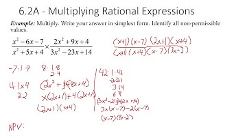 Math 20-1 - 6.2A - Multiplying Rational Expressions