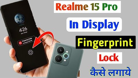 Realme 15 Pro In Display Fingerprint Lock Setting/How to fingerprint lock in realme 15 pro 5g