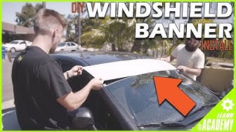 HOW TO INSTALL A WINDSHIELD BANNER... THE RIGHT WAY!