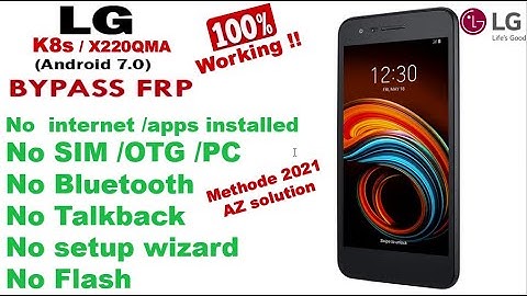 LG Aristo, LG Aristo 2, LG K20, LG K30 frp bypass