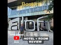 Aloft Boston Seaport District Hotel + Room. #shorts