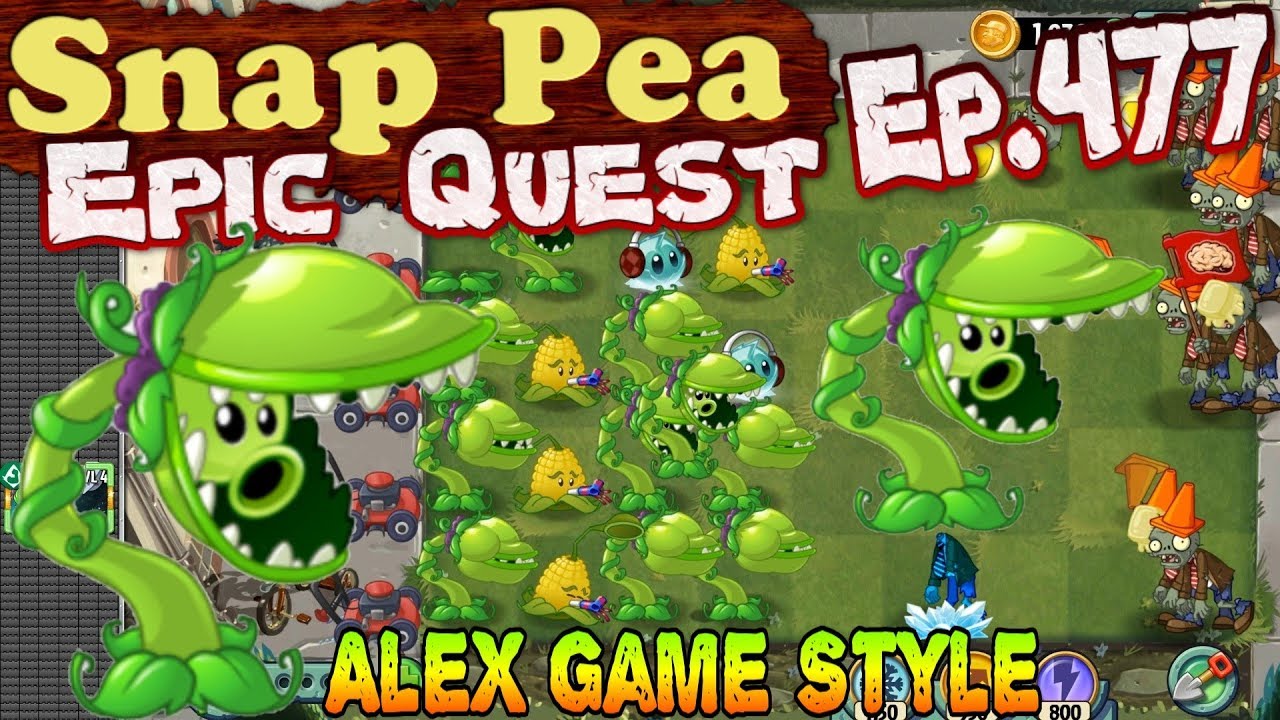 Plants vs. Zombies 2 SNAP PEA Epic Quest Premium Seeds