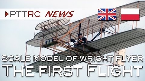 SCALE MODEL OF WRIGHT FLYER - FIRST FLIGHT