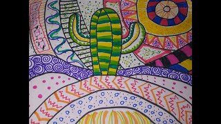 Desert Pattern Landscape with Intro